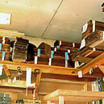 Stacked wood